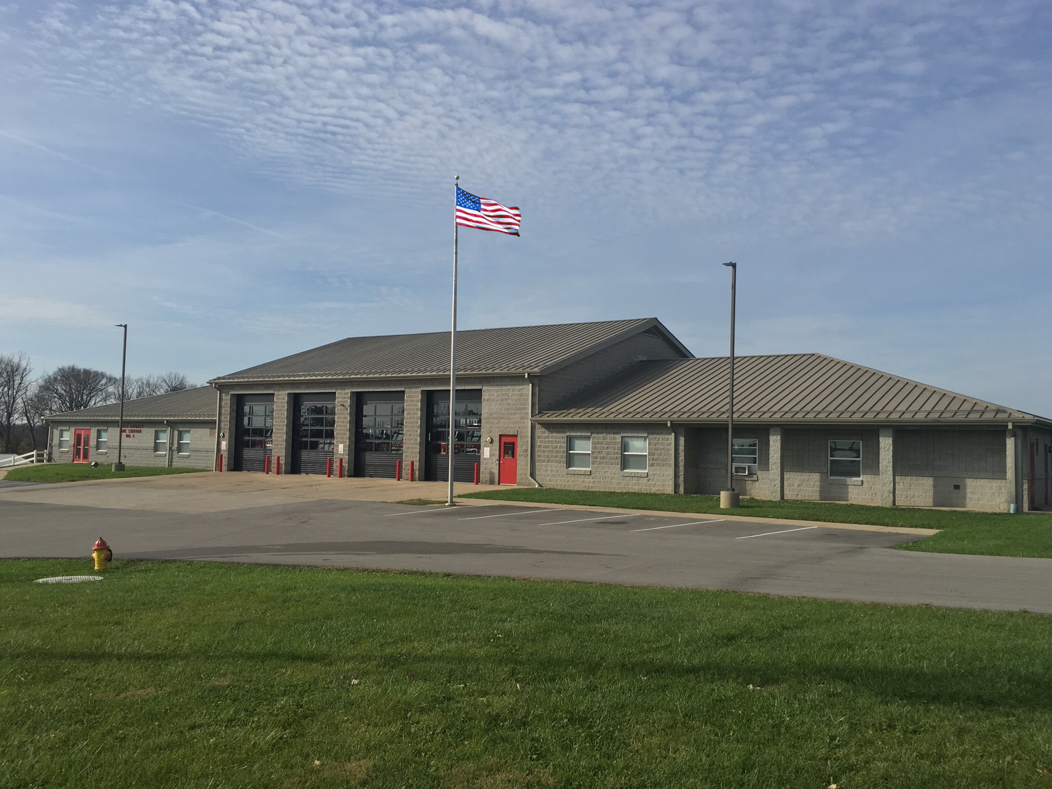 Scott County Fire Station 1 headquarters on Cincinnati Road
